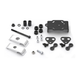 Support GPS antichoc pour guidon. Pour guidon Ø 28 mm. Vibrations amorties. Gris