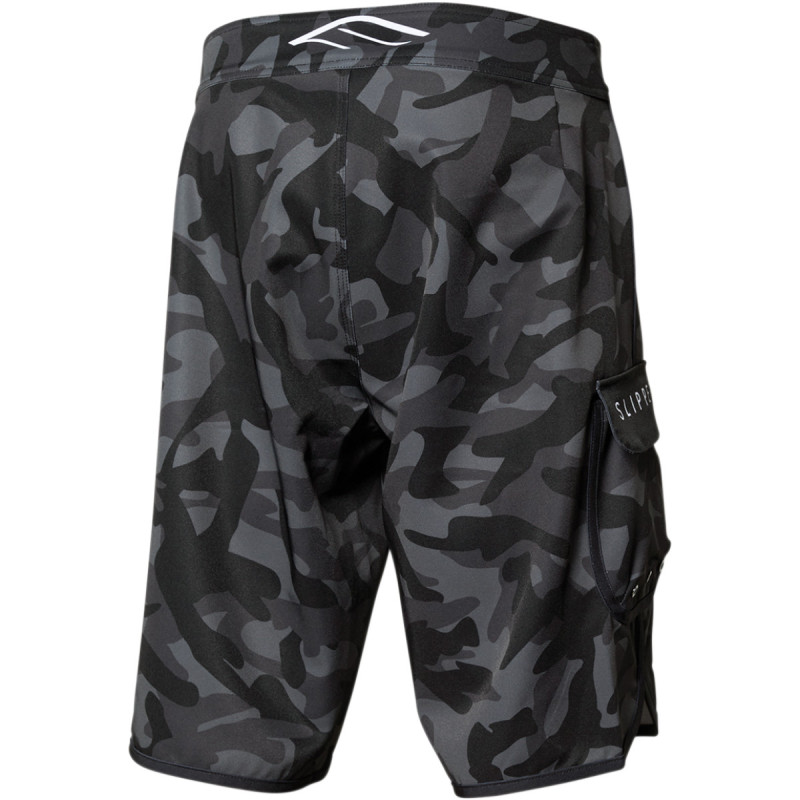 Short de Bain SLIPPERY camouflage noir et gris Jet Ski