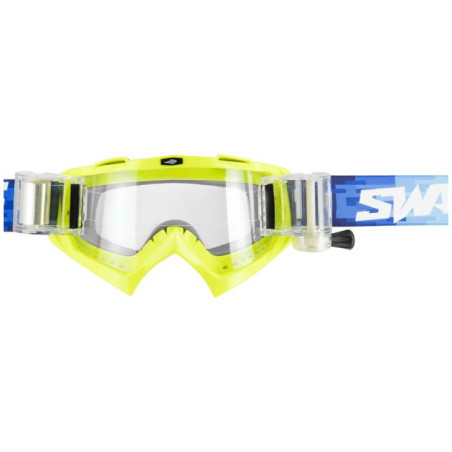 Masque Cross SWAP'S PIXEL Jaune + Kit ROLL-OFF