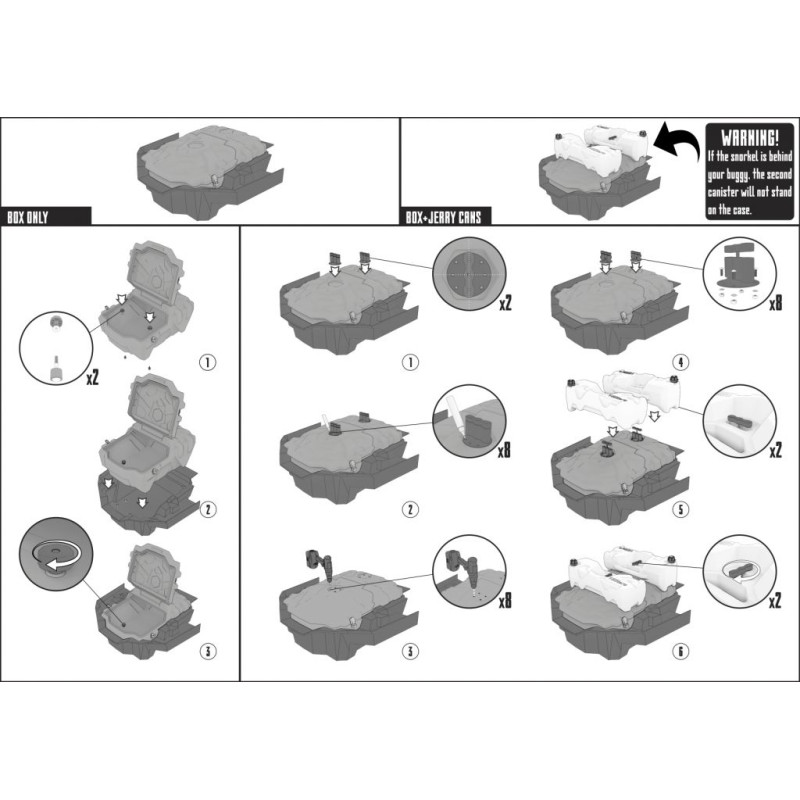 Jerrycan pour Coffre SSV Tesseract 140 Litres RZR 1000 Polaris RZR 1000 Turbo Polaris RZR Turbo S Polaris
