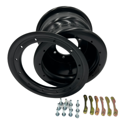 Jante Beadlock BPR 10x8 4x110/115 3+5 noire avec Frette Noire Quad