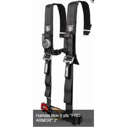 Harnais PRO ARMOR Noir 5 points 2" pouces SSV
