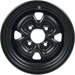 Jante Acier Noire Moose 12x7 4x156 4+3 Percée en 12