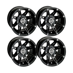 Lot de 4 Jantes Type 387X Noire Moose 12x7 4x156 4+3