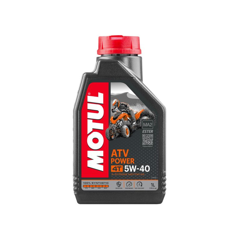 Huile ATV Power 4T 5W40 Motul 1 Litre