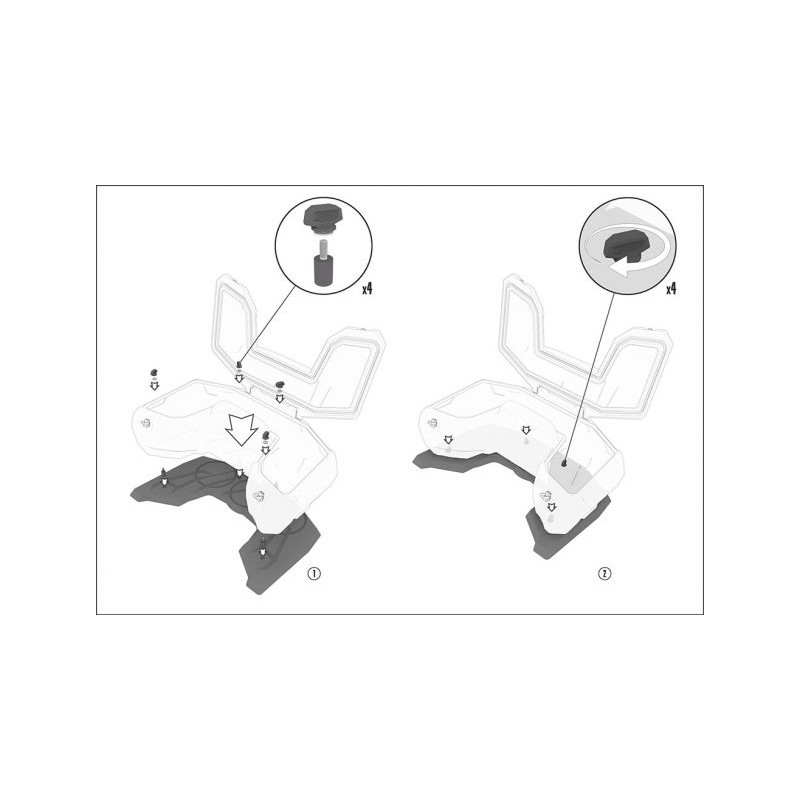 Coffre Quad Polaris Sportman 450/570 arrière 123x68,5x40,5 cmFrais de port offert en France Métropolitaine