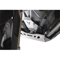 Extension avant de protection de moteur. Noir/Gris. BMW R1200 (12-), R1250 (18-)