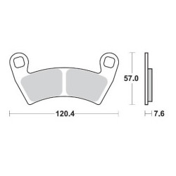 Plaquettes de Frein Arrière RZR PRO XPl 1000 Polaris DP BRAKES