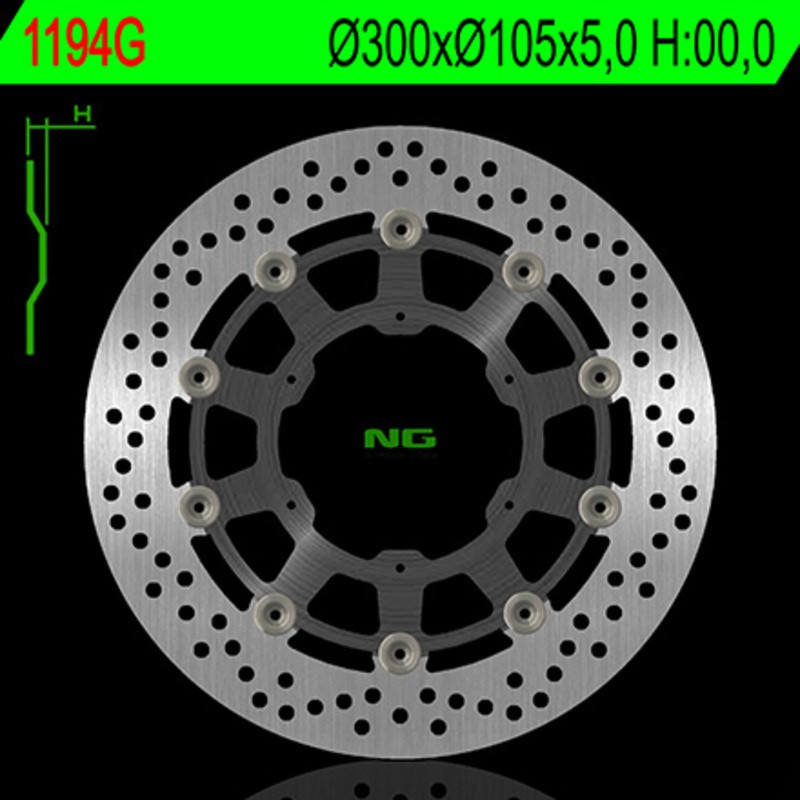Disque de frein NG BRAKE DISC flottant - 1194G