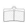 Plaquettes de frein CL BRAKES Racing métal fritté - 2247C60