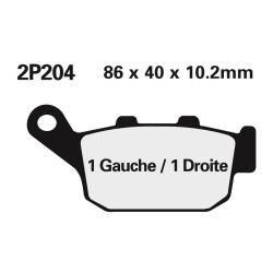 Plaquettes de frein NISSIN...