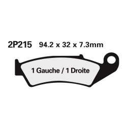 Plaquettes de frein NISSIN...