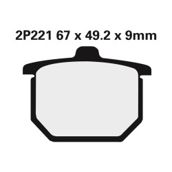 Plaquettes de frein NISSIN...