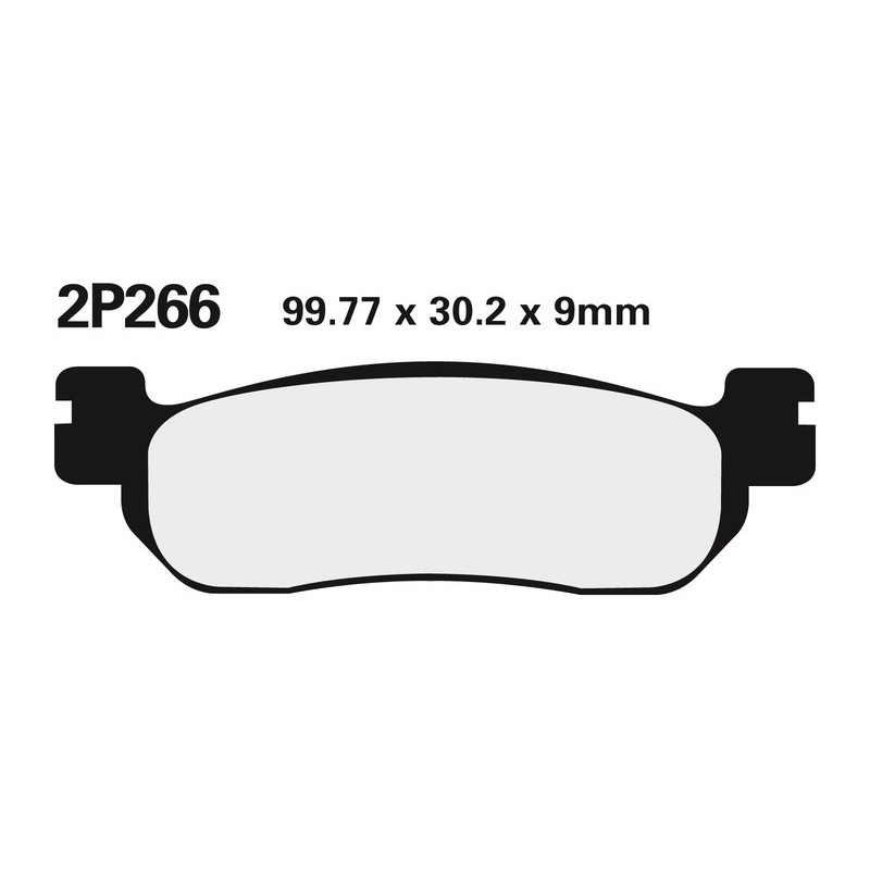 Plaquettes de frein NISSIN route semi-métallique - 2P-266NS