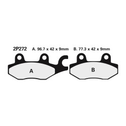 Plaquettes de frein NISSIN...