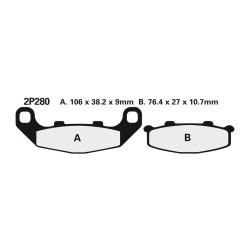 Plaquettes de frein NISSIN...