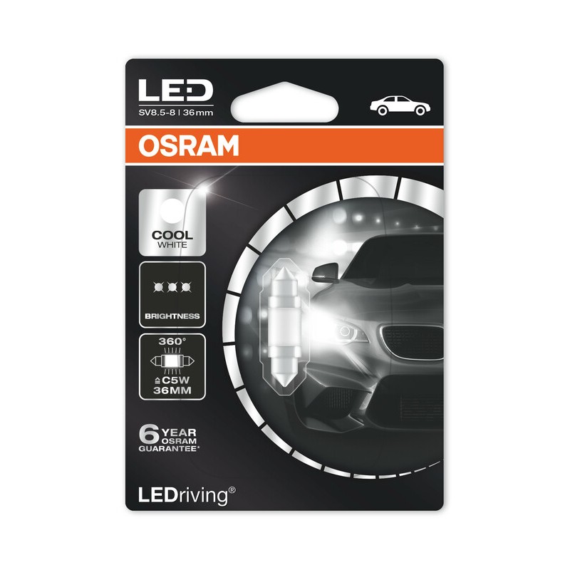 Ampoule OSRAM LED Premium Retrofit Cool White C5W 12V 1,4W - x1