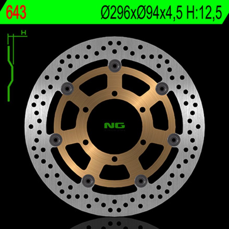 Disque de frein NG BRAKE DISC flottant - 643
