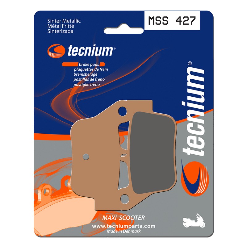 Plaquettes de frein TECNIUM Maxi Scooter métal fritté - MSS427