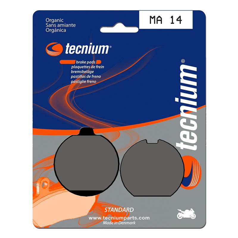 Plaquettes de frein TECNIUM route organique - MA14