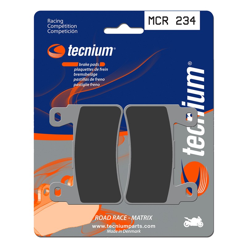 Plaquettes de frein TECNIUM Racing métal fritté carbone - MCR234