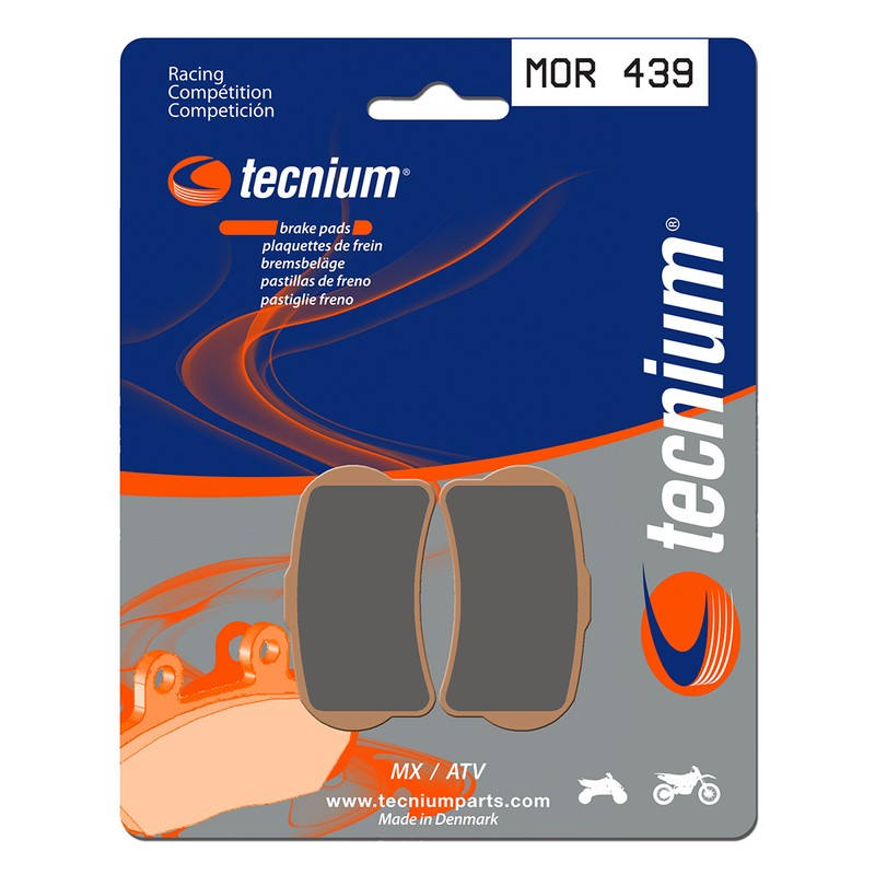 Plaquettes de frein TECNIUM Racing MX/Quad métal fritté - MOR439
