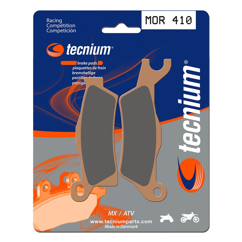 Plaquettes de frein TECNIUM Racing MX/Quad métal fritté - MOR410