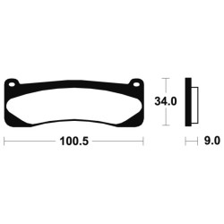 Plaquettes de frein TECNIUM...