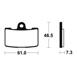 Plaquettes de frein TECNIUM...