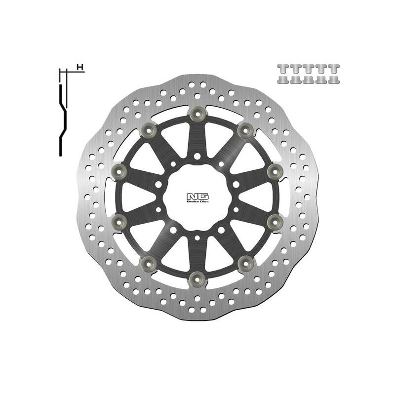 Disque de frein NG BRAKE DISC Pétale Flottant - 1701XG