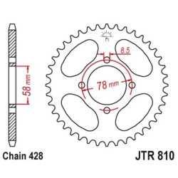 Couronne JT SPROCKETS acier...