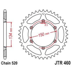 Couronne JT SPROCKETS acier...