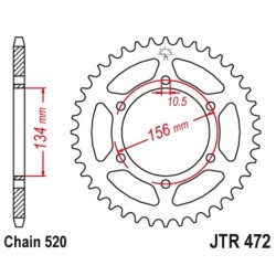Couronne JT SPROCKETS acier...