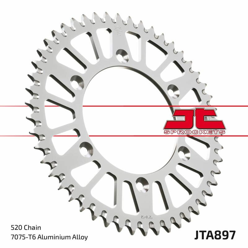 Couronne JT SPROCKETS aluminium ultra-light anti-boue 897 - 520