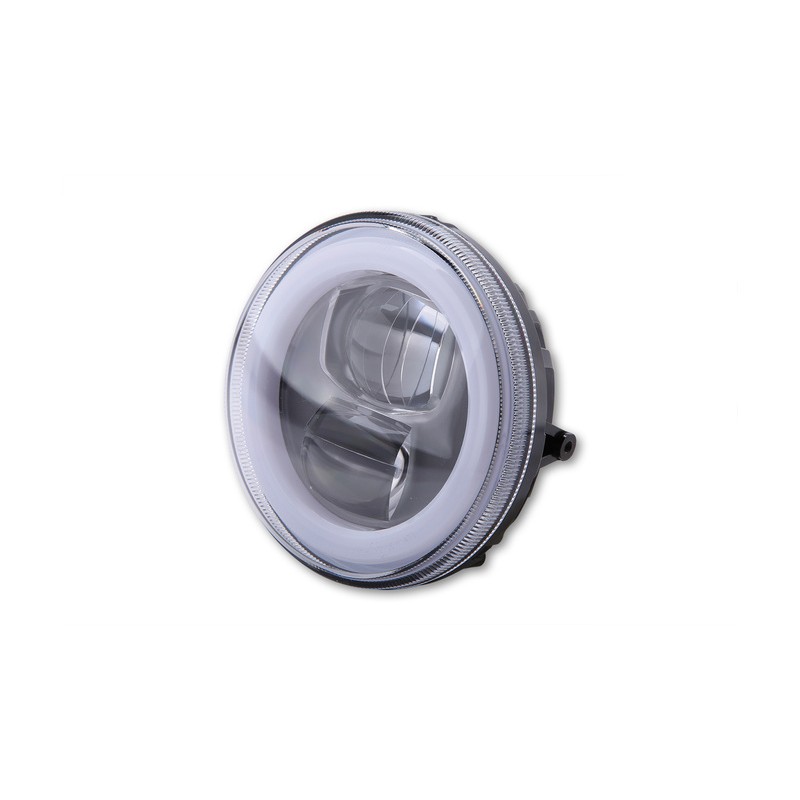 Insert de phare LED HIGHSIDER Type 9, rond, 120 mm, avec anneau feu de position