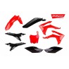 Kit plastiques POLISPORT rouge/noir Honda CRF250/450R