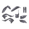 Kit plastique POLISPORT MX gris nardo Kawasaki KX450