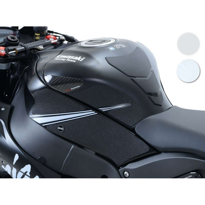 Kit grip de réservoir R&G RACING translucide (6 pièces) Kawasaki ZX10R Winter Edition