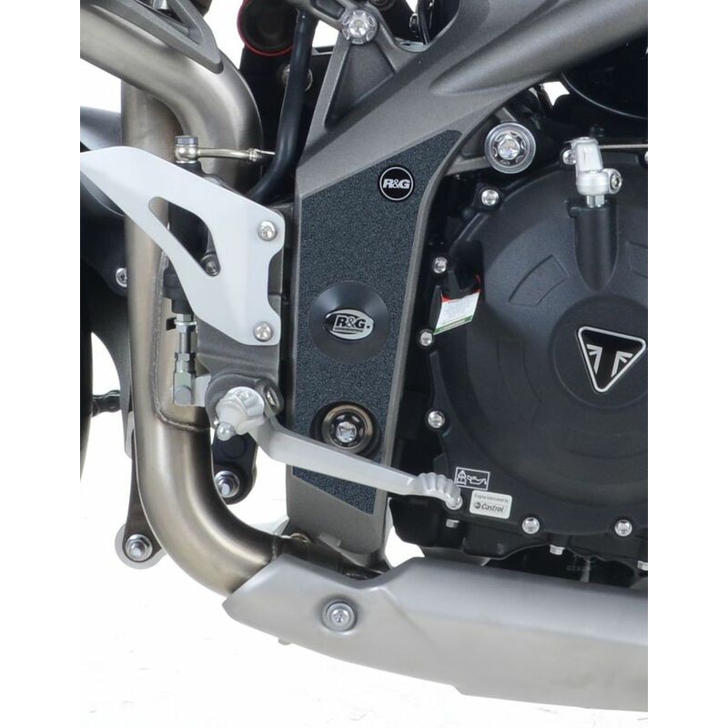 Adhésif anti-frottement R&G RACING cadre noir 2 pièces Triumph Speed Triple