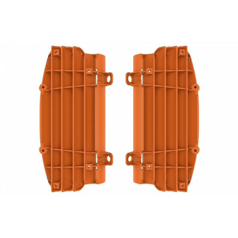 Cache radiateur POLISPORT orange KTM/HVA