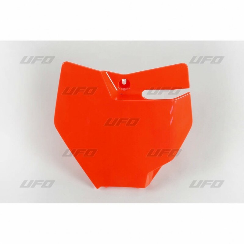Plaque numéro frontale UFO orange fluo KTM SX85
