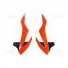 Ouies de radiateur UFO orange fluo/bleu KTM SX85