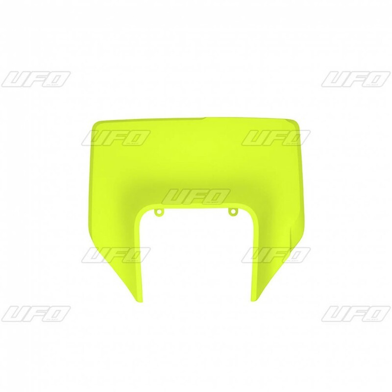 Plaque numéro frontale UFO jaune fluo Husqvarna FE/TE