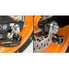 Pions de bras oscillant R&G RACING avec platine noir Honda CBR125R