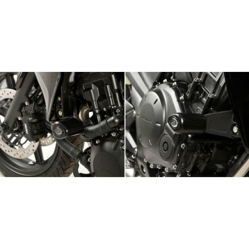 Tampons de protection R&G RACING Aero noir Honda CBF1000