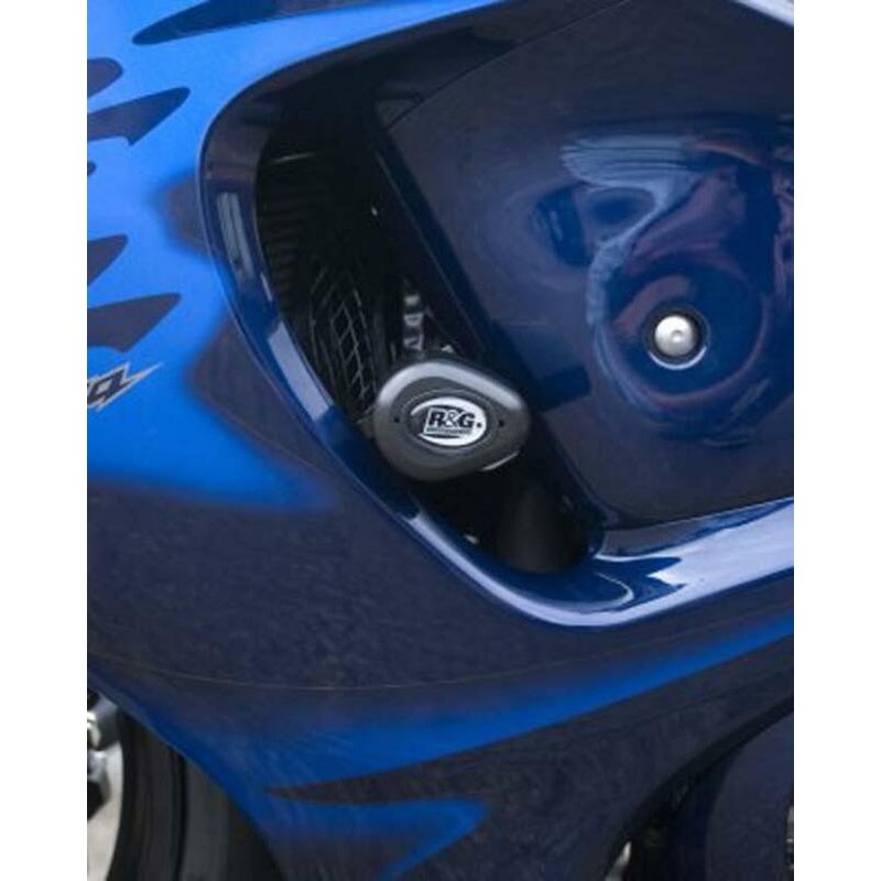 Tampons de protection R&G RACING Aero noir sans perçage Suzuki GSX1340R Hayabusa