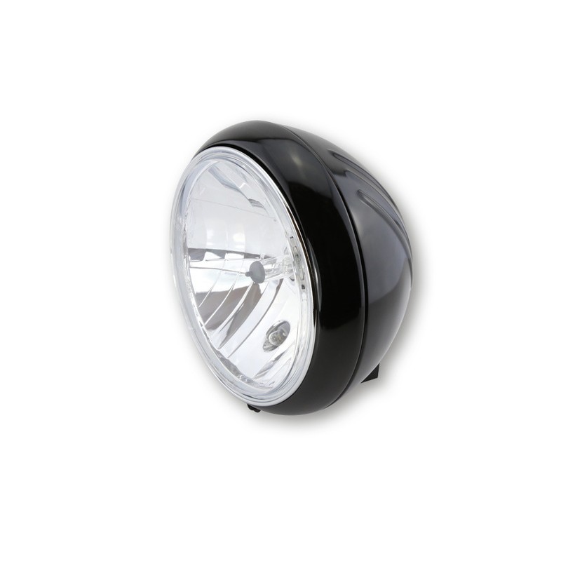 Phare principal YUMA 1 de 7 pouces noir brillant