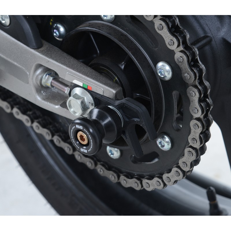 Pions de bras oscillant R&G RACING rouge avec platine Honda CBR250RR