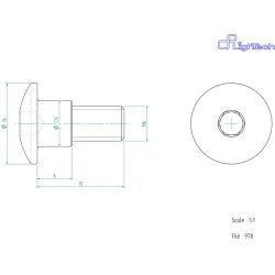 Vis LIGHTECH M6 X 15 Type...