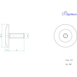 Vis LIGHTECH M6 X 20 Type...